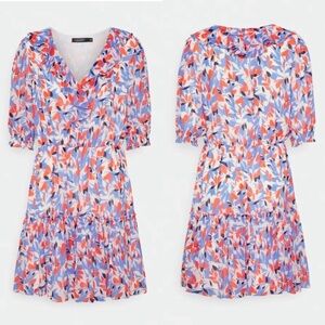 Lauren Ralph Lauren Floral Dress Short Sleeve Georgette Womens Plus Size 18W NEW